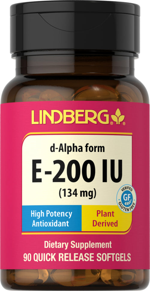 Vitamina E (200 IU) con mezcla de tocoferoles 90 Perlas       