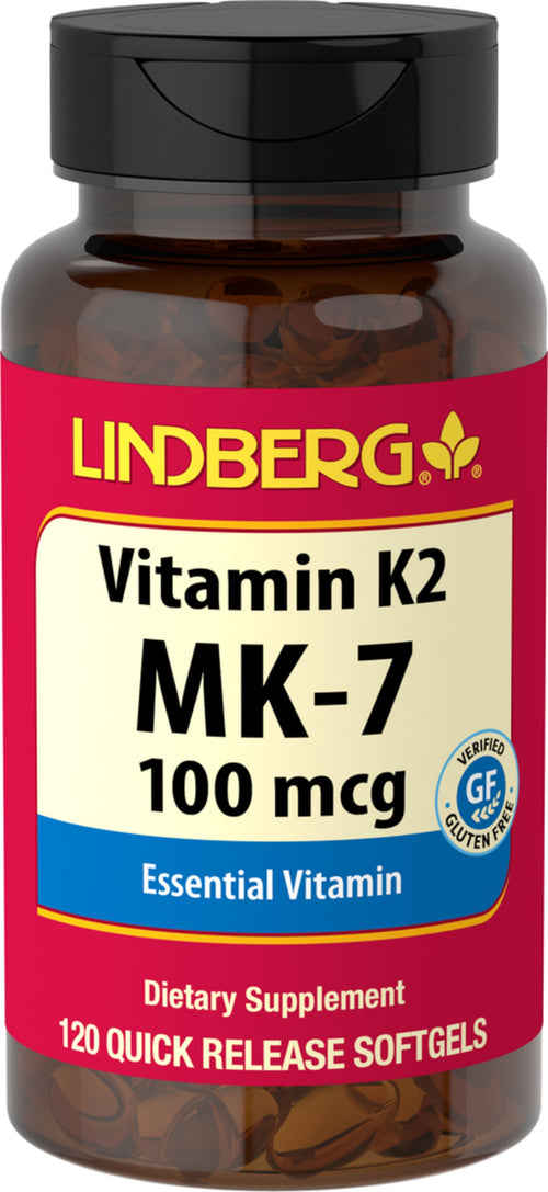 Vitamina K 2 MK-7 100 mcg 120 Cápsulas blandas de liberación rápida     