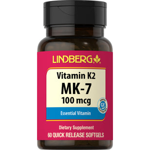 Vitamin K2 MK-7, 100 mcg, 60 Quick Release Softgels