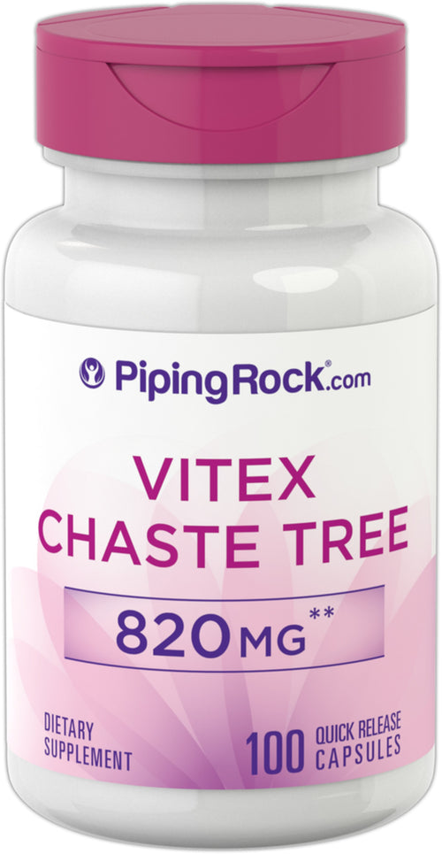 Vitex (Chasteberry Fruit), 820 mg, 100 Quick Release Capsules