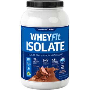 Whey Protein Isolate WheyFit (Decadent Dutch Chocolate), 2 lb (908 g) Bottle