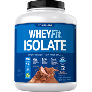De protéine de lactosérum WheyFit Isolat (raffinement du chocolat hollandais)  5 kg 2.268 kg Bouteille    
