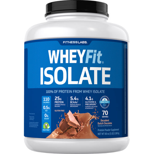 유청 단백질 웨이핏 아이솔레이트 (데카당 더치 초콜릿)  5 lb 2.268 킬로그램 FU    
