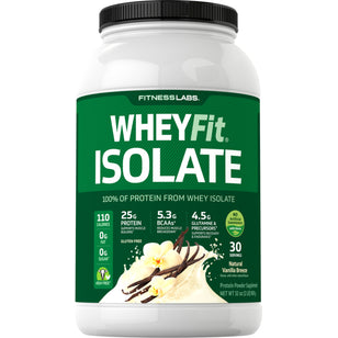 Whey Protein Isolate WheyFit (Natural Vanilla), 2 lb (908 g) Bottle
