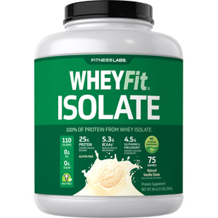 De protéine de lactosérum WheyFit Isolat (vanille naturelle) 5 kg 2.268 kg Bouteille    