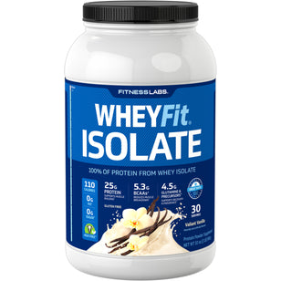 De protéine de lactosérum WheyFit Isolat (arôme tonique de vanille) 2 kg 908 g Bouteille    