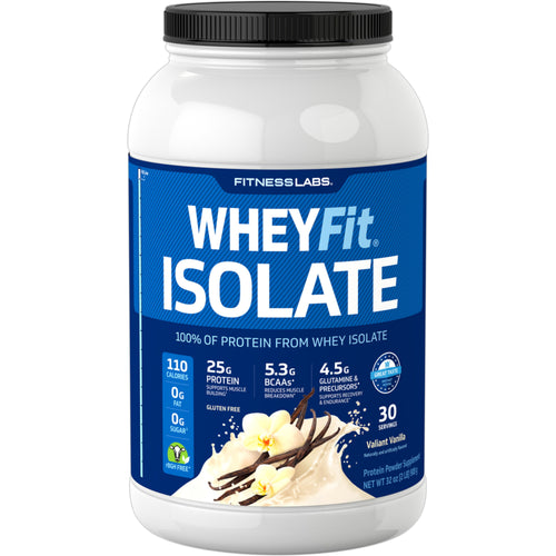 Whey Protein Isolate WheyFit (Valiant Vanilla), 2 lb (908 g) Bottle