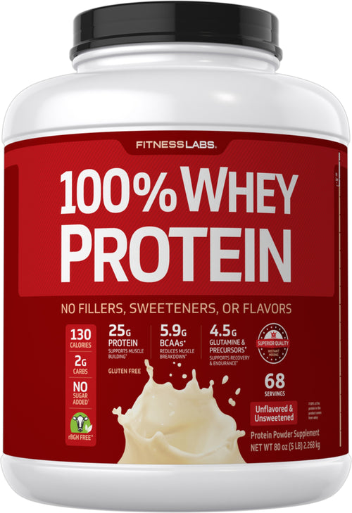 Proteína whey  (sem sabor e sem açúcar) 5 lb 2.268 Kg Frasco    