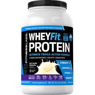 Whey Protein WheyFit (Rich Vanilla Milkshake), 2 lb (908 g) Bottle