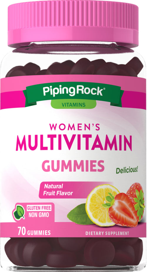 Women's Multivitamin Gummies (Natural Fruit Flavor), 70 Gummies Bottle