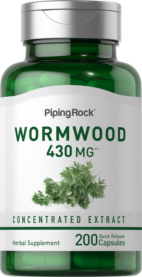 Wormwood (Artemisia annua), 430 mg, 200 Quick Release Capsules-Bottle