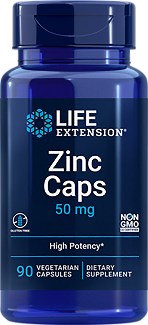 Cápsulas de Zinco (OptiZinc) 50 mg 90 Cápsulas vegetarianas     