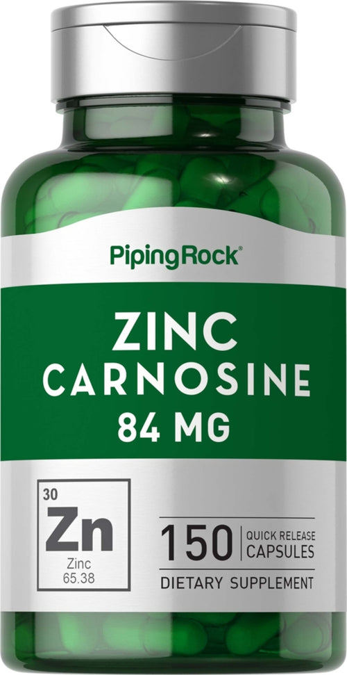 Zinc Carnosine, 84 mg, 150 Quick Release Capsules Bottle