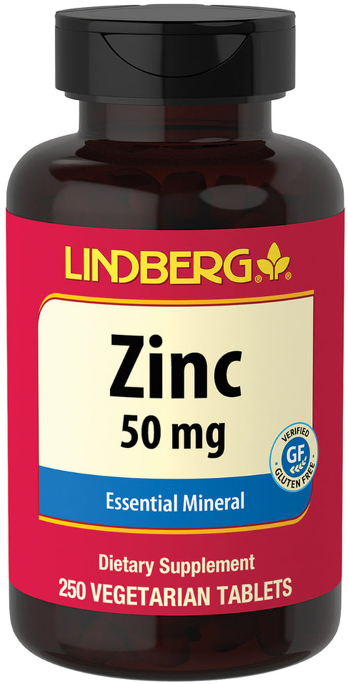 Zinc Gluconate, 50 mg, 250 Vegetarian Tablets