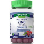 Gomas de Zinco (sabor natural mix de frutas vermelhas) 50 mg (por dose) 60 Gomas veganas     