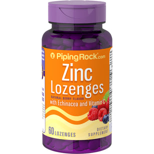 Zinc Lozenges with Echinacea  & C (Natural Berry Flavor), 60 Lozenges