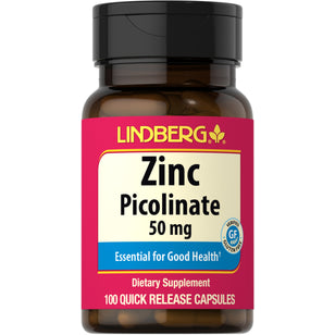 Zinc Picolinate, 50 mg, 100 Quick Release Capsules
