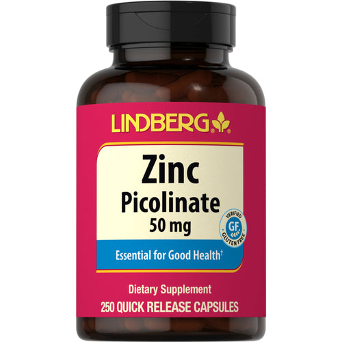 Picolinato de zinco 50 mg 250 Cápsulas de Rápida Absorção     